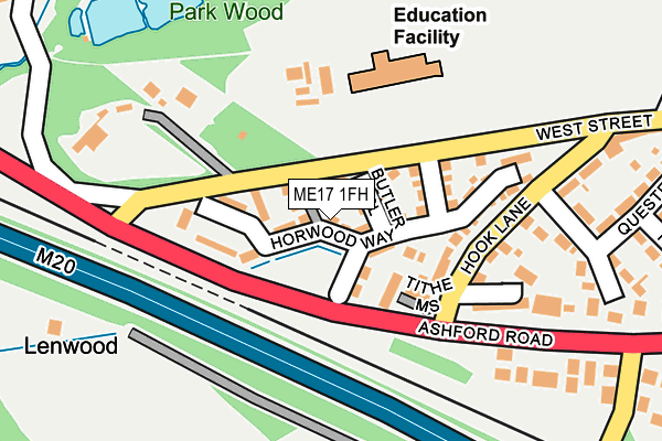 ME17 1FH map - OS OpenMap – Local (Ordnance Survey)