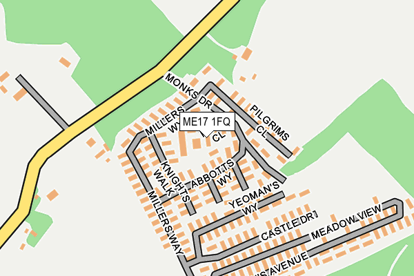 ME17 1FQ map - OS OpenMap – Local (Ordnance Survey) ME17 1FQ map - OS OpenMap – Local (Ordnance Survey)