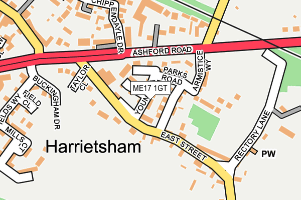 ME17 1GT map - OS OpenMap – Local (Ordnance Survey) ME17 1GT map - OS OpenMap – Local (Ordnance Survey)