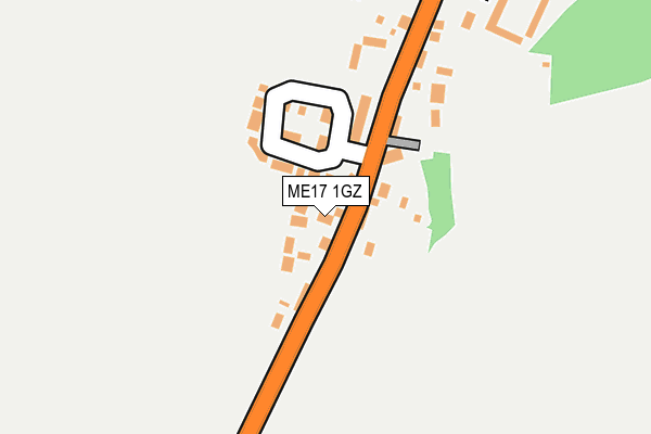 ME17 1GZ map - OS OpenMap – Local (Ordnance Survey) ME17 1GZ map - OS OpenMap – Local (Ordnance Survey)