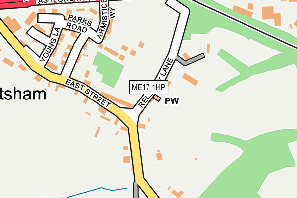 ME17 1HP map - OS OpenMap – Local (Ordnance Survey) ME17 1HP map - OS OpenMap – Local (Ordnance Survey)