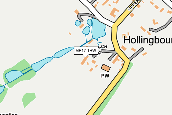 ME17 1HW map - OS OpenMap – Local (Ordnance Survey) ME17 1HW map - OS OpenMap – Local (Ordnance Survey)