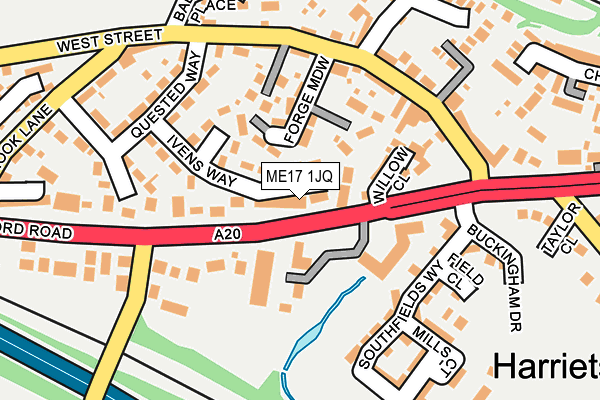 ME17 1JQ map - OS OpenMap – Local (Ordnance Survey) ME17 1JQ map - OS OpenMap – Local (Ordnance Survey)
