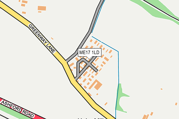 ME17 1LD map - OS OpenMap – Local (Ordnance Survey) ME17 1LD map - OS OpenMap – Local (Ordnance Survey)