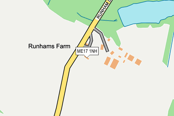 ME17 1NH map - OS OpenMap – Local (Ordnance Survey) ME17 1NH map - OS OpenMap – Local (Ordnance Survey)