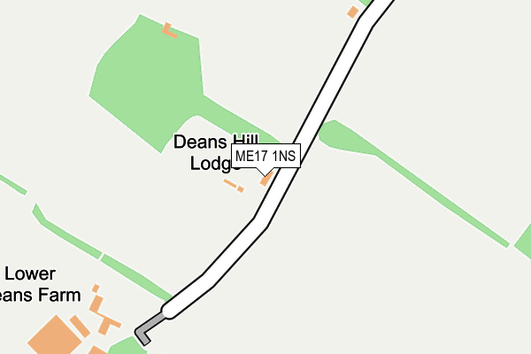 ME17 1NS map - OS OpenMap – Local (Ordnance Survey) ME17 1NS map - OS OpenMap – Local (Ordnance Survey)