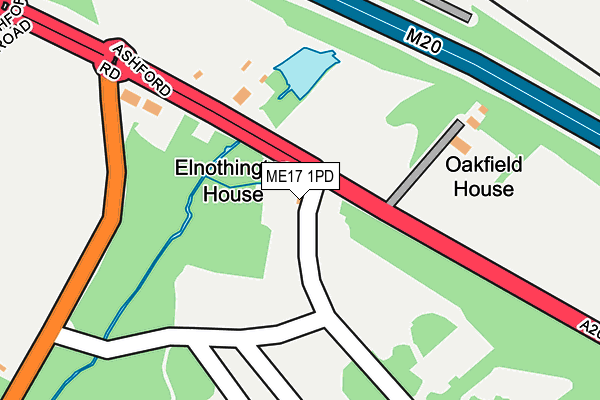 ME17 1PD map - OS OpenMap – Local (Ordnance Survey) ME17 1PD map - OS OpenMap – Local (Ordnance Survey)