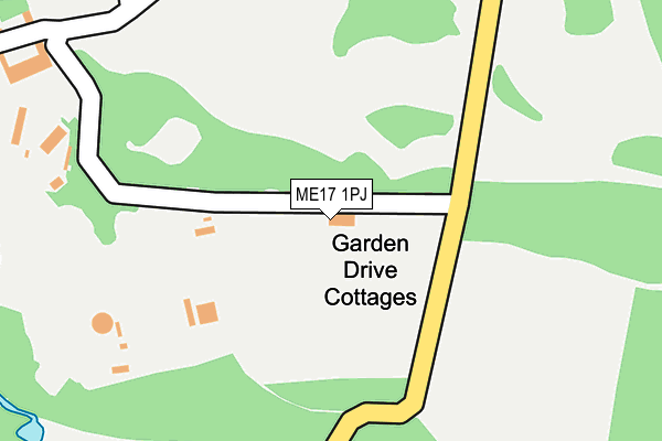 ME17 1PJ map - OS OpenMap – Local (Ordnance Survey)