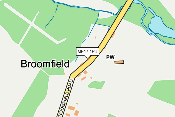 ME17 1PU map - OS OpenMap – Local (Ordnance Survey) ME17 1PU map - OS OpenMap – Local (Ordnance Survey)