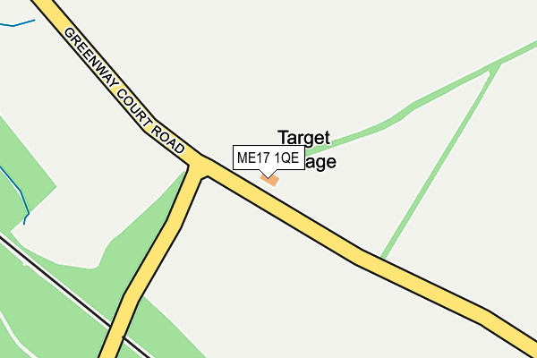 ME17 1QE map - OS OpenMap – Local (Ordnance Survey)