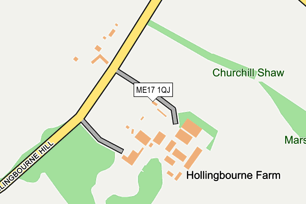ME17 1QJ map - OS OpenMap – Local (Ordnance Survey)