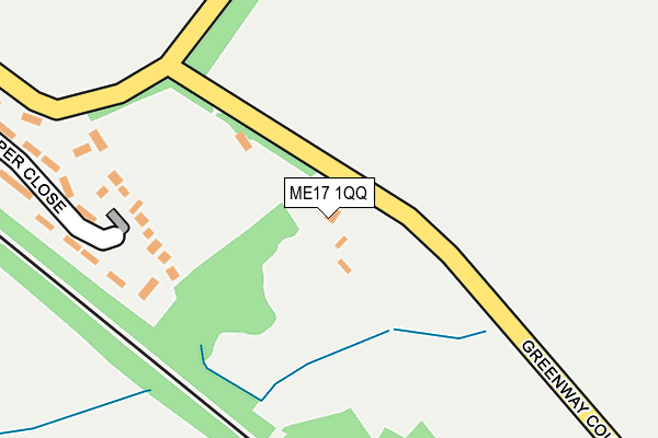ME17 1QQ map - OS OpenMap – Local (Ordnance Survey) ME17 1QQ map - OS OpenMap – Local (Ordnance Survey)