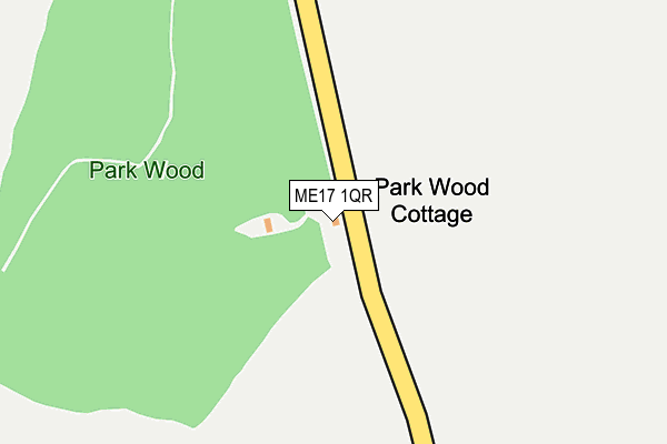 ME17 1QR map - OS OpenMap – Local (Ordnance Survey) ME17 1QR map - OS OpenMap – Local (Ordnance Survey)