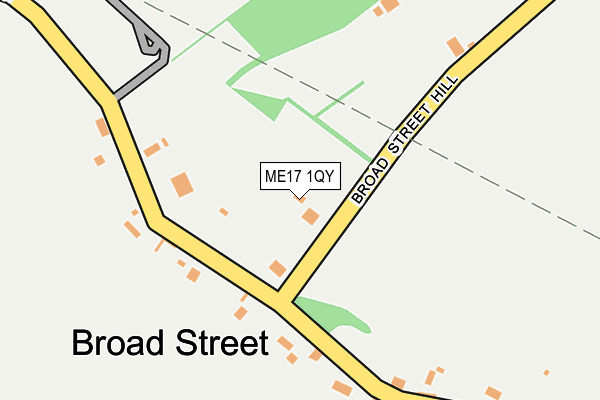 ME17 1QY map - OS OpenMap – Local (Ordnance Survey)