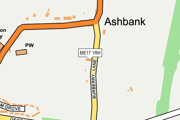 ME17 1RH map - OS OpenMap – Local (Ordnance Survey) ME17 1RH map - OS OpenMap – Local (Ordnance Survey)