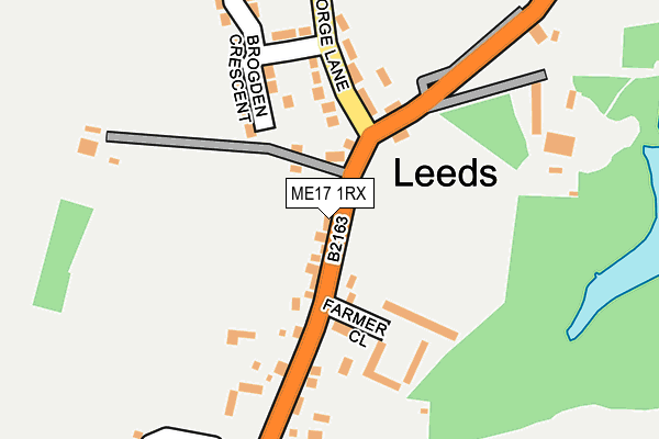 ME17 1RX map - OS OpenMap – Local (Ordnance Survey)
