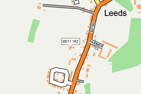 ME17 1RZ map - OS OpenMap – Local (Ordnance Survey) ME17 1RZ map - OS OpenMap – Local (Ordnance Survey)