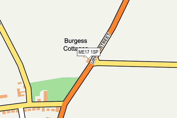 ME17 1SP map - OS OpenMap – Local (Ordnance Survey) ME17 1SP map - OS OpenMap – Local (Ordnance Survey)