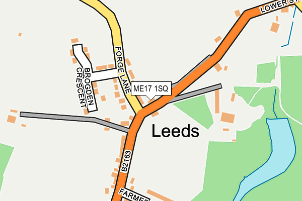 ME17 1SQ map - OS OpenMap – Local (Ordnance Survey) ME17 1SQ map - OS OpenMap – Local (Ordnance Survey)