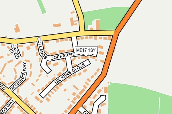 ME17 1SY map - OS OpenMap – Local (Ordnance Survey) ME17 1SY map - OS OpenMap – Local (Ordnance Survey)