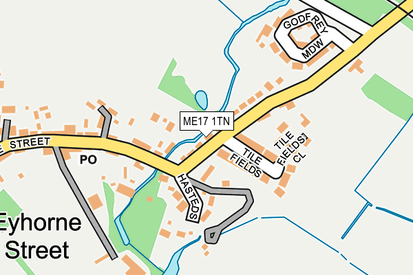 ME17 1TN map - OS OpenMap – Local (Ordnance Survey)