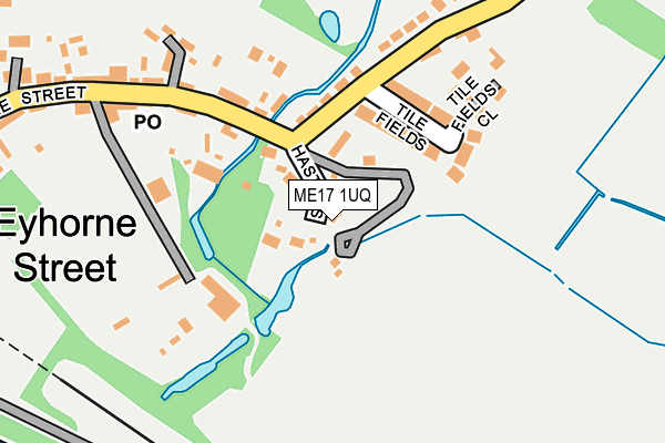 ME17 1UQ map - OS OpenMap – Local (Ordnance Survey)