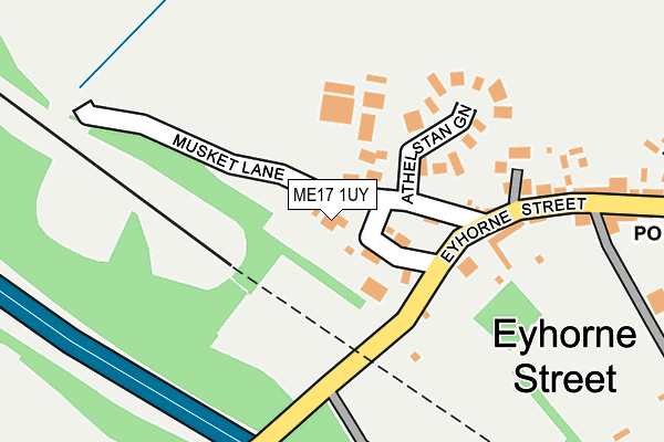 ME17 1UY map - OS OpenMap – Local (Ordnance Survey) ME17 1UY map - OS OpenMap – Local (Ordnance Survey)