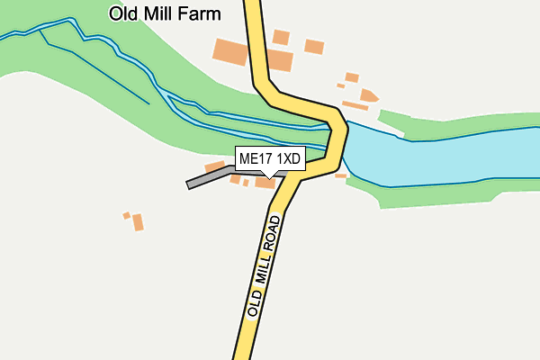 ME17 1XD map - OS OpenMap – Local (Ordnance Survey) ME17 1XD map - OS OpenMap – Local (Ordnance Survey)