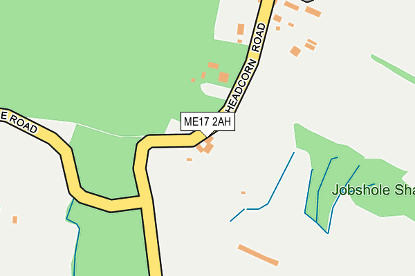 ME17 2AH map - OS OpenMap – Local (Ordnance Survey) ME17 2AH map - OS OpenMap – Local (Ordnance Survey)