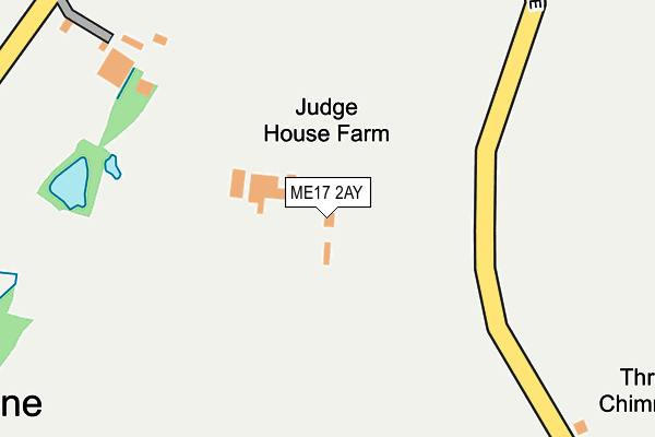 ME17 2AY map - OS OpenMap – Local (Ordnance Survey) ME17 2AY map - OS OpenMap – Local (Ordnance Survey)