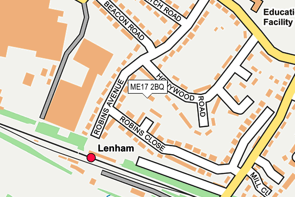 ME17 2BQ map - OS OpenMap – Local (Ordnance Survey) ME17 2BQ map - OS OpenMap – Local (Ordnance Survey)