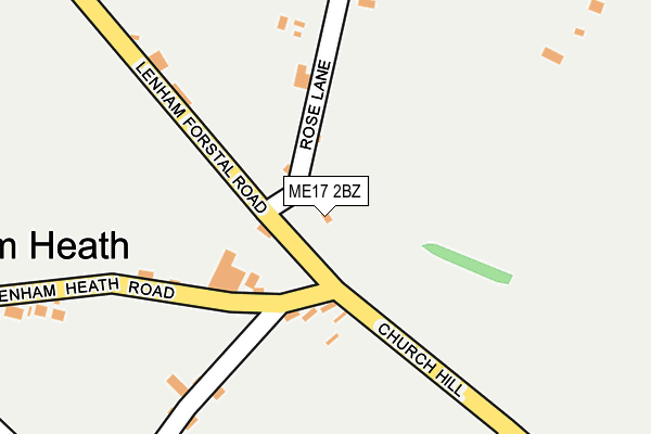 ME17 2BZ map - OS OpenMap – Local (Ordnance Survey) ME17 2BZ map - OS OpenMap – Local (Ordnance Survey)