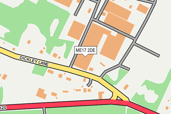 ME17 2DE map - OS OpenMap – Local (Ordnance Survey) ME17 2DE map - OS OpenMap – Local (Ordnance Survey)