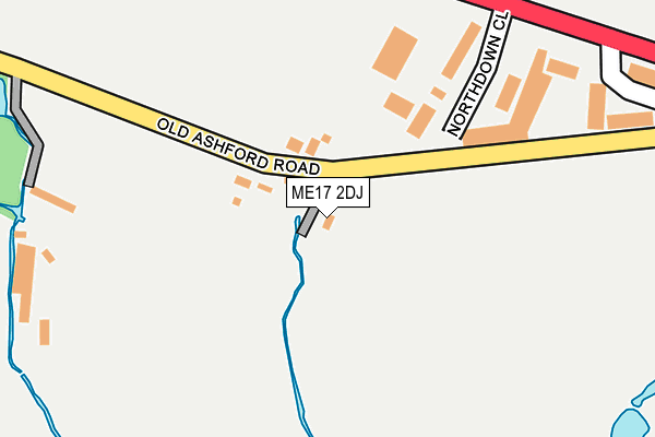 ME17 2DJ map - OS OpenMap – Local (Ordnance Survey) ME17 2DJ map - OS OpenMap – Local (Ordnance Survey)