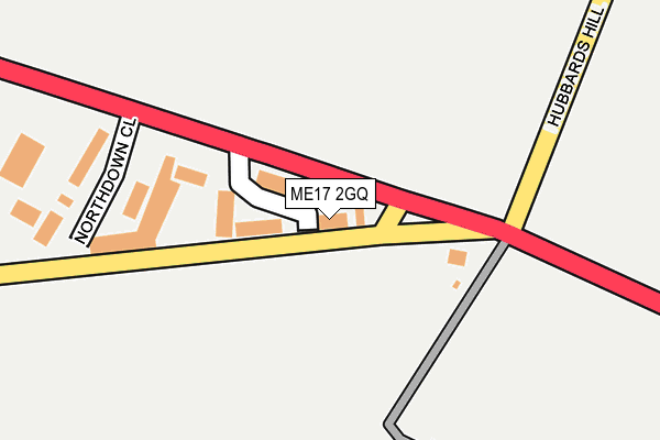ME17 2GQ map - OS OpenMap – Local (Ordnance Survey)