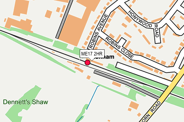 ME17 2HR map - OS OpenMap – Local (Ordnance Survey) ME17 2HR map - OS OpenMap – Local (Ordnance Survey)