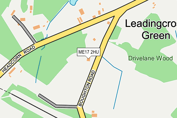 ME17 2HU map - OS OpenMap – Local (Ordnance Survey) ME17 2HU map - OS OpenMap – Local (Ordnance Survey)