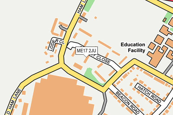 ME17 2JU map - OS OpenMap – Local (Ordnance Survey) ME17 2JU map - OS OpenMap – Local (Ordnance Survey)