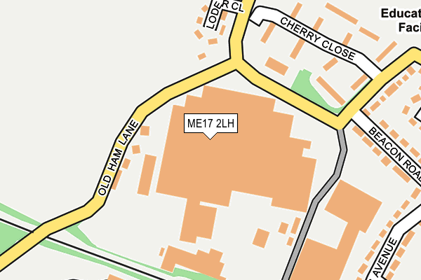 ME17 2LH map - OS OpenMap – Local (Ordnance Survey) ME17 2LH map - OS OpenMap – Local (Ordnance Survey)