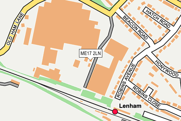 ME17 2LN map - OS OpenMap – Local (Ordnance Survey) ME17 2LN map - OS OpenMap – Local (Ordnance Survey)