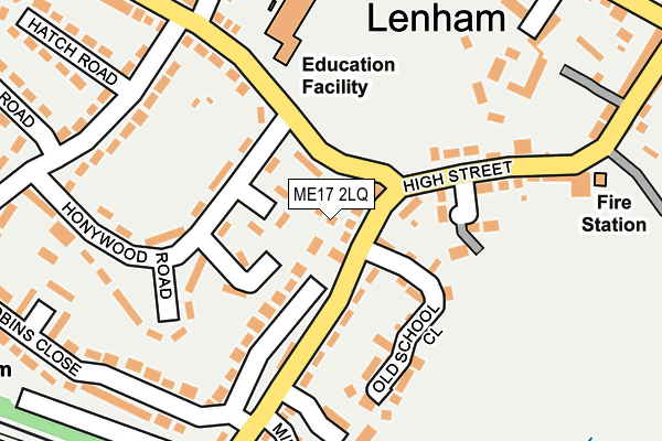 ME17 2LQ map - OS OpenMap – Local (Ordnance Survey) ME17 2LQ map - OS OpenMap – Local (Ordnance Survey)