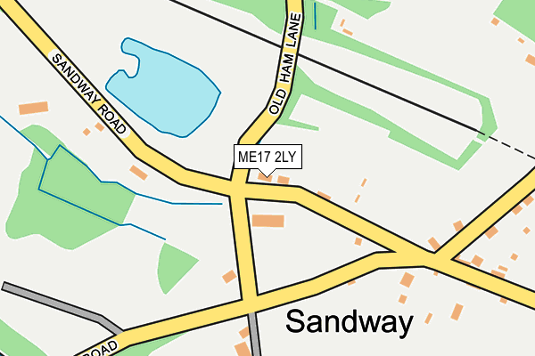 ME17 2LY map - OS OpenMap – Local (Ordnance Survey) ME17 2LY map - OS OpenMap – Local (Ordnance Survey)
