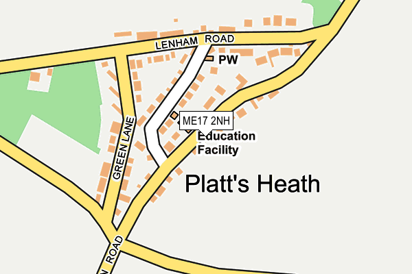 ME17 2NH map - OS OpenMap – Local (Ordnance Survey)
