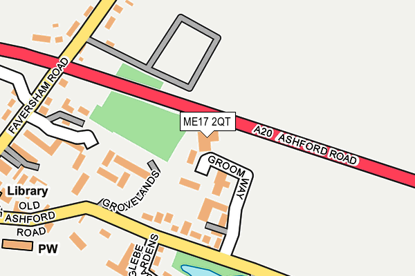 ME17 2QT map - OS OpenMap – Local (Ordnance Survey) ME17 2QT map - OS OpenMap – Local (Ordnance Survey)