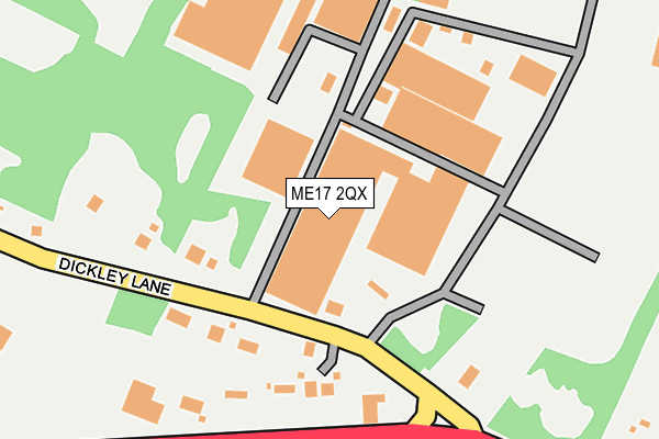 ME17 2QX map - OS OpenMap – Local (Ordnance Survey) ME17 2QX map - OS OpenMap – Local (Ordnance Survey)