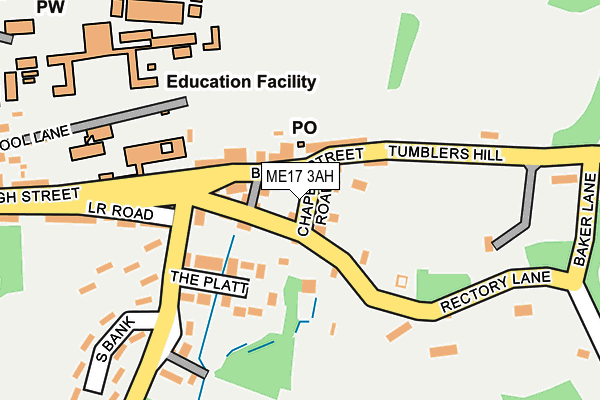 ME17 3AH map - OS OpenMap – Local (Ordnance Survey) ME17 3AH map - OS OpenMap – Local (Ordnance Survey)