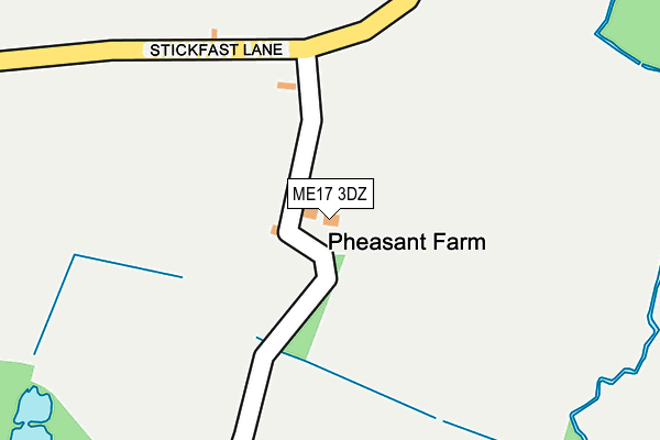 ME17 3DZ map - OS OpenMap – Local (Ordnance Survey) ME17 3DZ map - OS OpenMap – Local (Ordnance Survey)