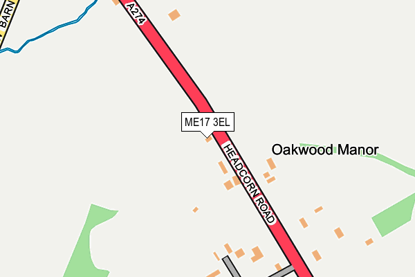 ME17 3EL map - OS OpenMap – Local (Ordnance Survey) ME17 3EL map - OS OpenMap – Local (Ordnance Survey)