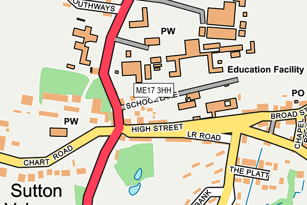 ME17 3HH map - OS OpenMap – Local (Ordnance Survey) ME17 3HH map - OS OpenMap – Local (Ordnance Survey)