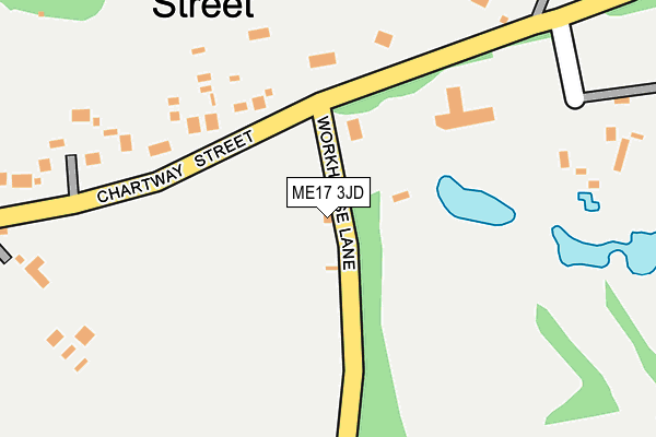 ME17 3JD map - OS OpenMap – Local (Ordnance Survey)